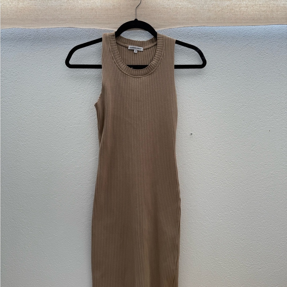 Cotton Citizen casual Tan Sleeveless Dress